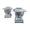 Maxsa Innovations Solar Post Cap & Deck Railing Lights, Metallic Silver, 2PK 41781 - alternate 2